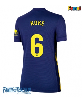 Atletico Madrid Koke #6 Tricou Fotbal Replică 2025-26 Femei Deplasare